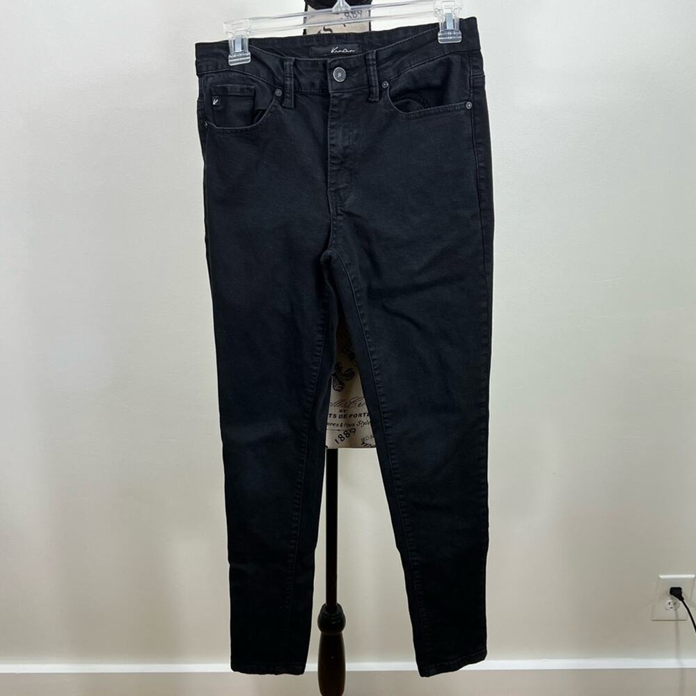 Kancan Black straight leg mid rise jeans
